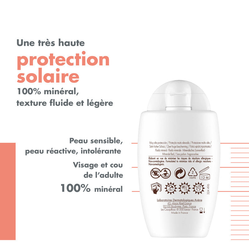 Avène Solaire Mineral Fluid SPF 50+ for Sensitive Skin