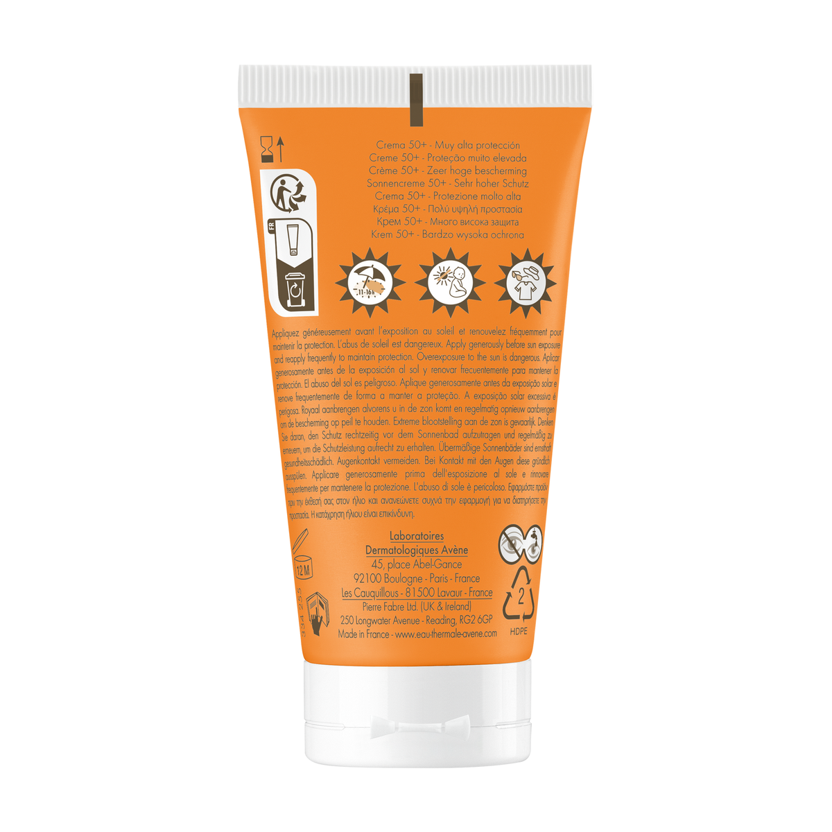 Avène Solaire Cream SPF 50+ Very High Sun Protection