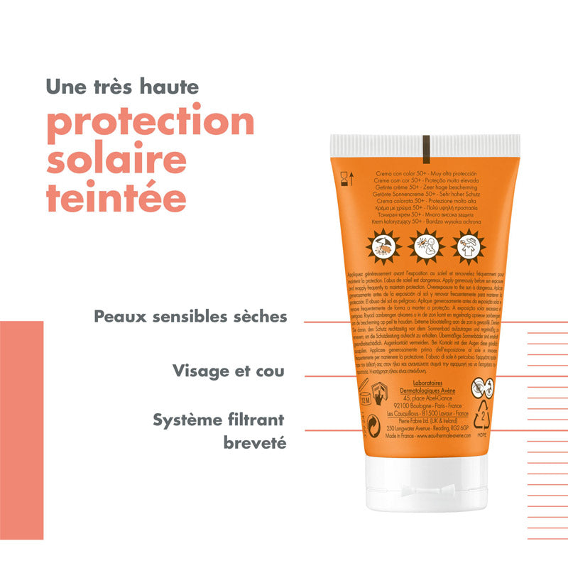 Avène Solaire Tinted Moisturizer SPF 50+