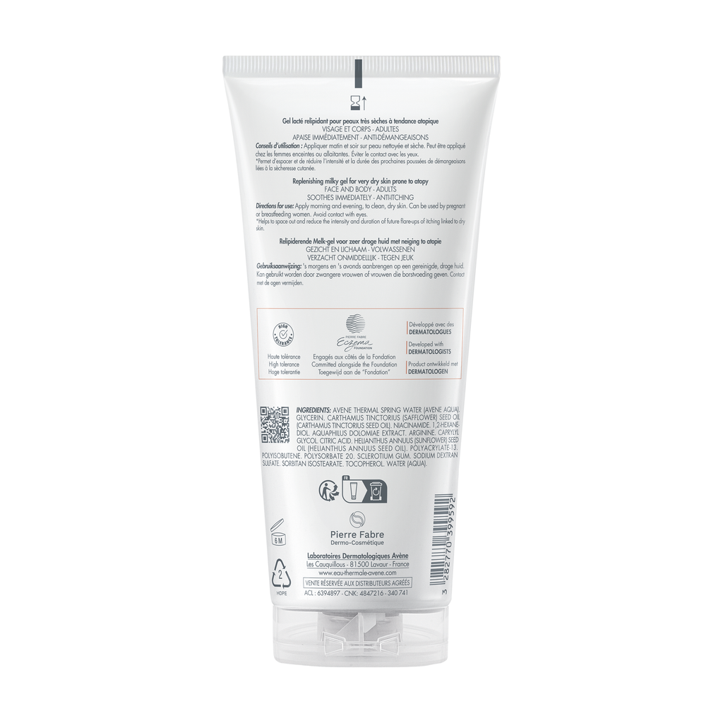 Avène XeraCalm AD Lipid-Replenishing Milky Gel Cleanser