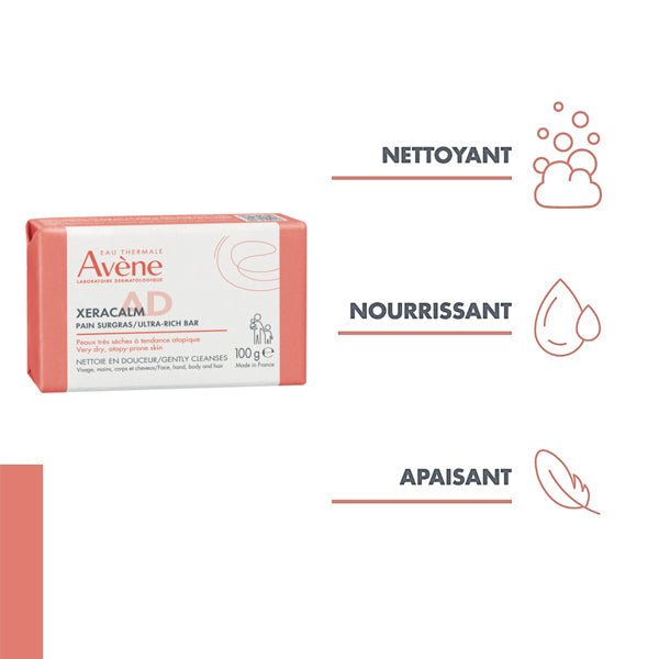 Avène XeraCalm A.D Superfatted Cleansing Bar