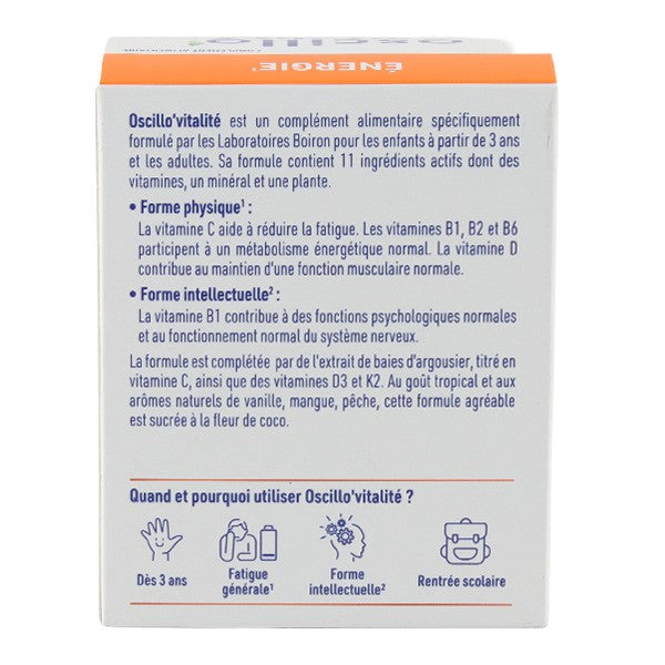 Boiron OSCILLO Vitalité Kids Daily Energy Support
