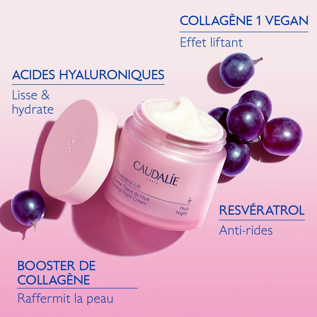 Caudalie RESVERATROL Lift Crème Nuit Herbal Tea