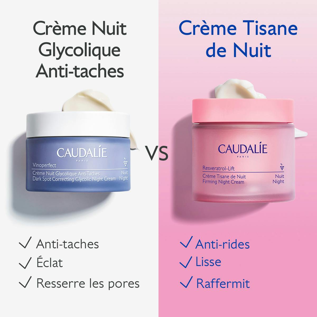 Caudalie RESVERATROL Lift Crème Nuit Herbal Tea