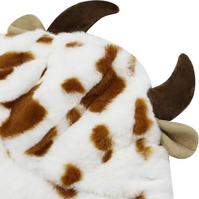 Cute Cow Print Fuzzy Bucket Hat