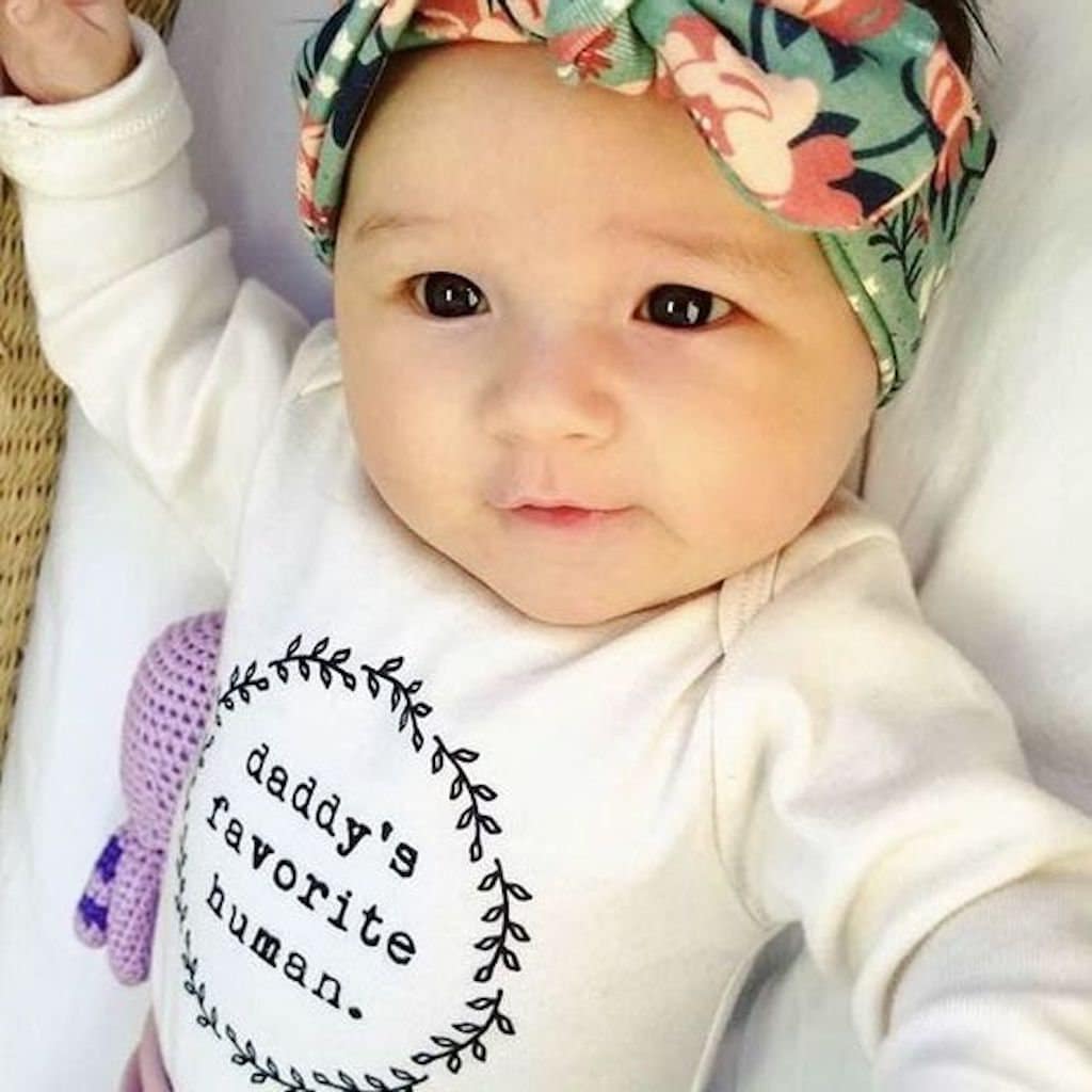 Daddy's Favorite Human Organic Bodysuit Long Sleeve