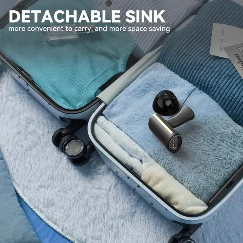 Portable 1100W Steam Iron with 300ml Tank & Fast Heat-Up