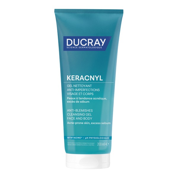 Ducray Keracnyl Foaming Gel Cleanser for Oily & Acne-Prone Skin