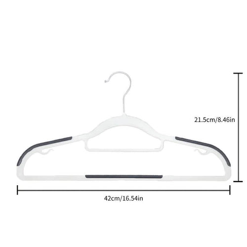 10-Pack: Heavy-Duty Plastic Anti-Skid Clothes Hangers