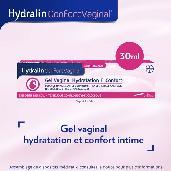 Hydralin Confort Vaginal Moisturizing Gel Hormone-Free
