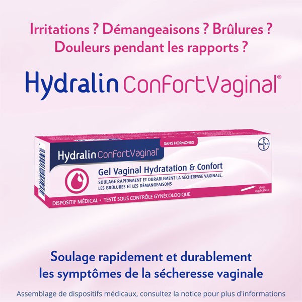 Hydralin Confort Vaginal Moisturizing Gel Hormone-Free