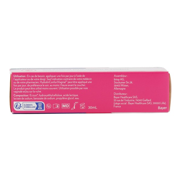 Hydralin Confort Vaginal Moisturizing Gel Hormone-Free