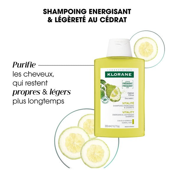 Klorane Cedar Shampoo for Normal to Oily Hair