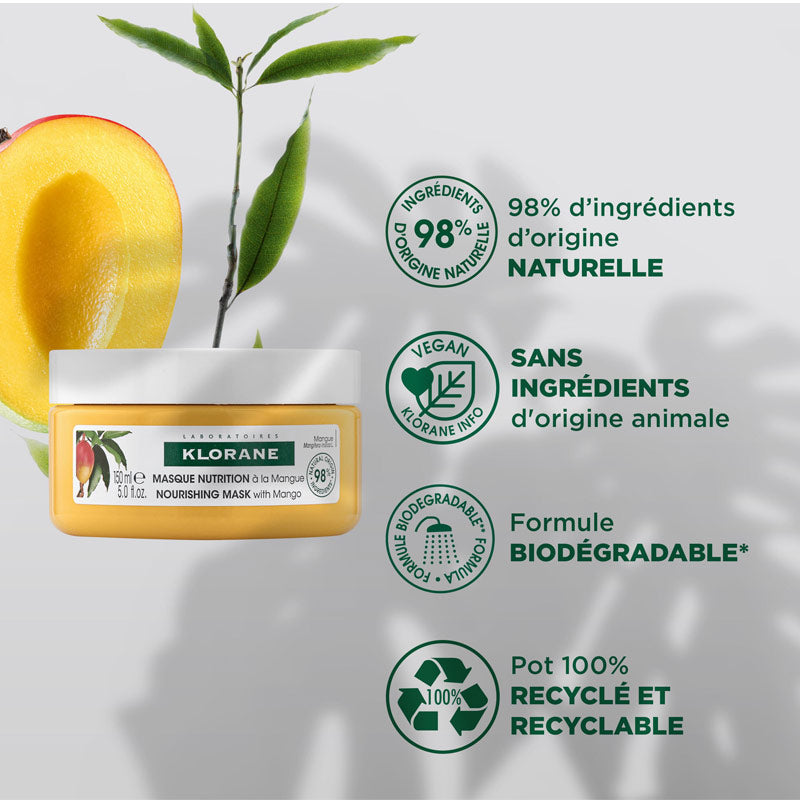 Klorane Organic Mango Nutrition Hair Mask