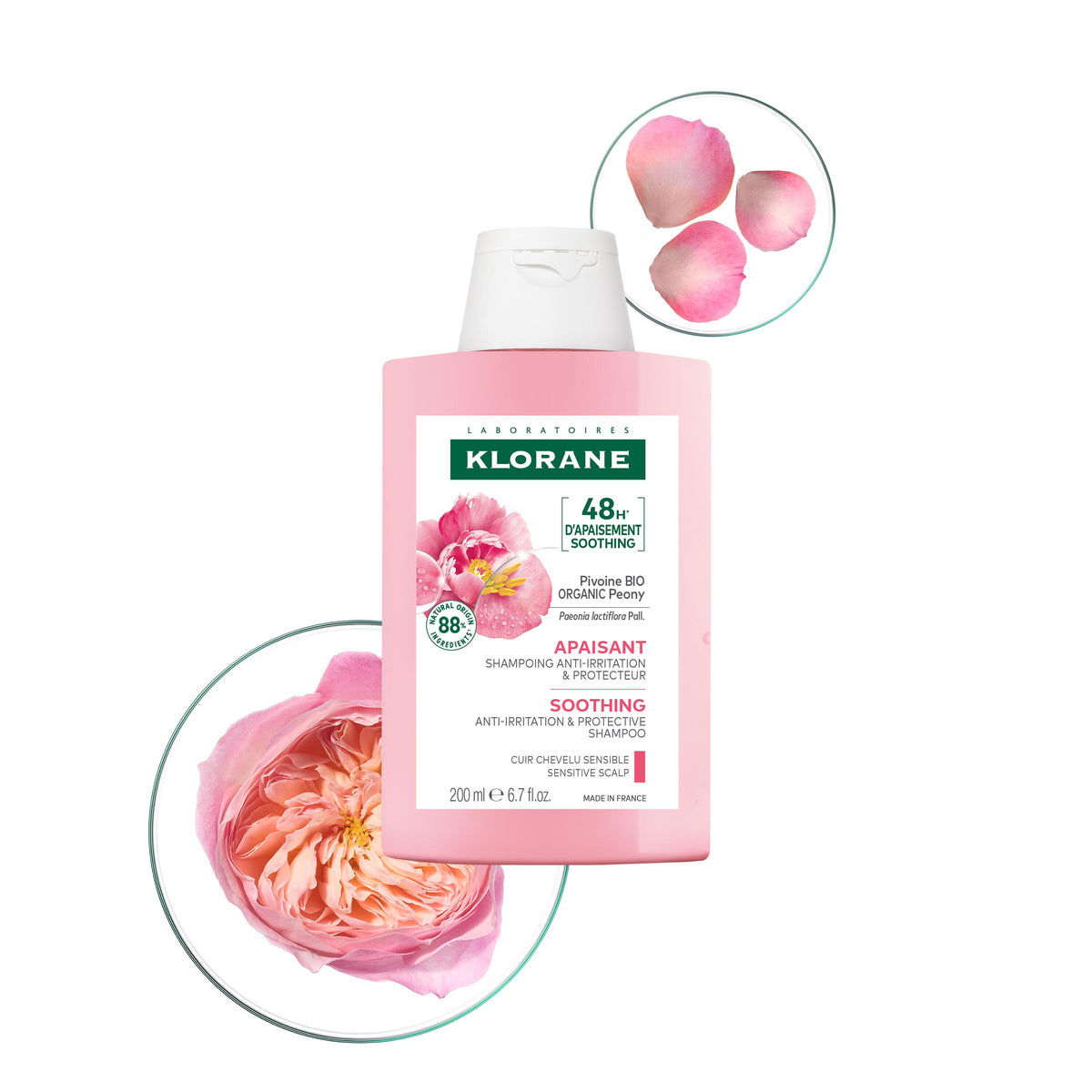 Klorane Peony Soothing Shampoo for Sensitive Scalp