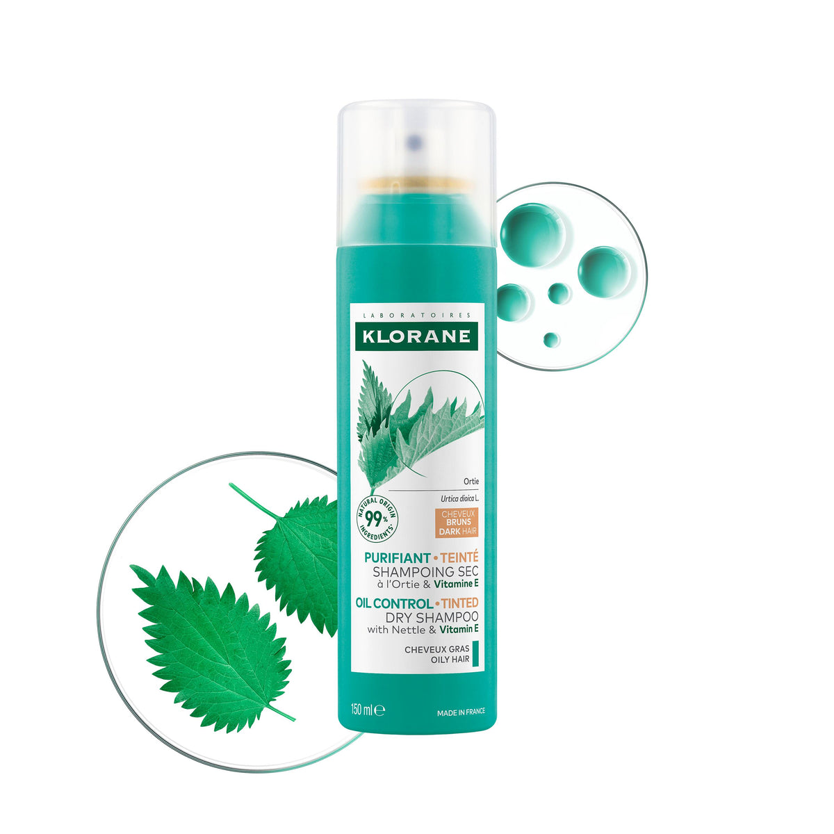 Klorane Tinted Dry Shampoo with Nettle for Brunettes