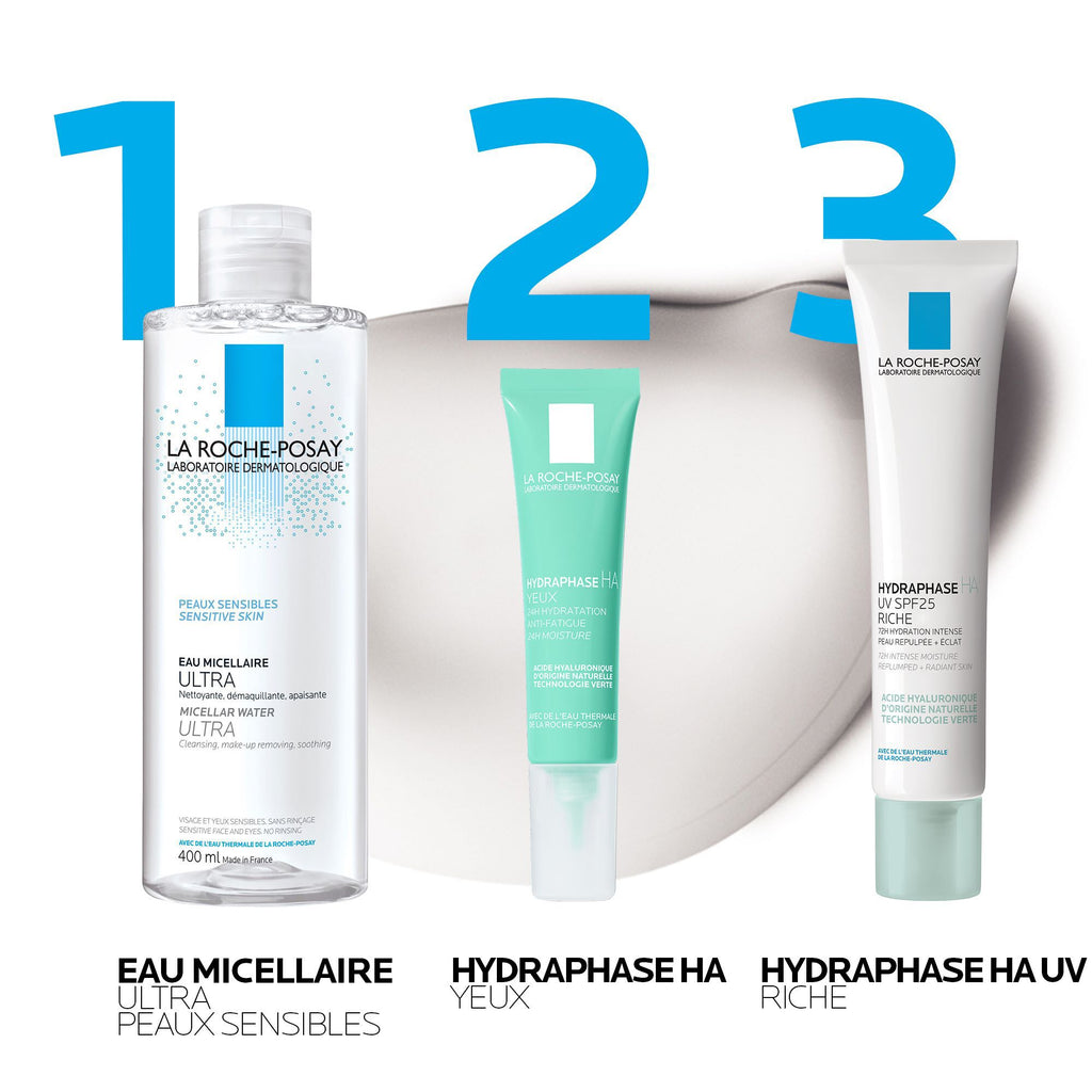 La Roche-Posay Hydraphase HA Riche Moisturizer + Micellar Water Duo