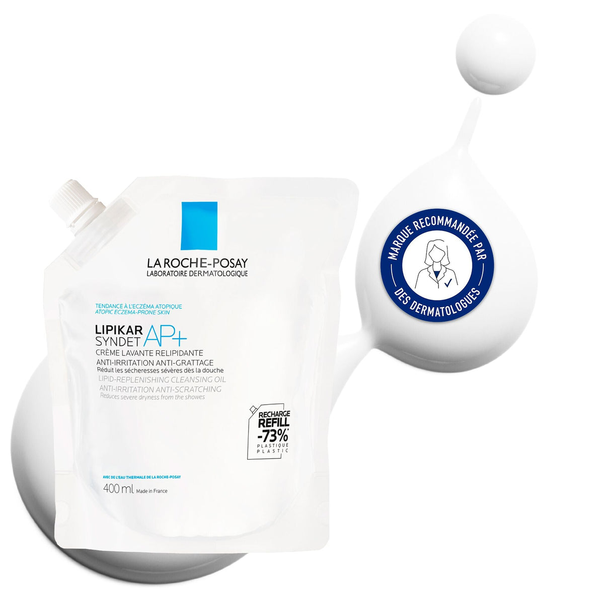 La Roche-Posay Lipikar Syndet AP+ Wash Cream Eco Refill