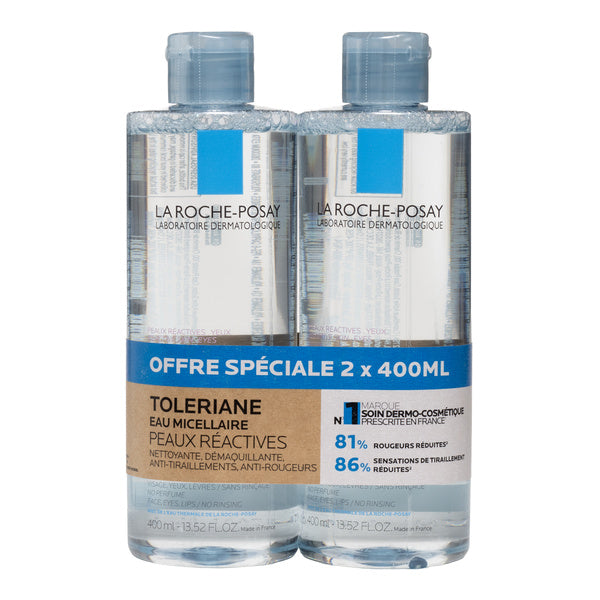La Roche-Posay TOLERIANE Micellar Water for Reactive Skin Duo