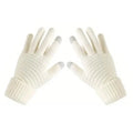 Soft Touchscreen Winter Gloves Elastic Cuff Knit for Cold Weather