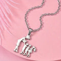 Stainless Steel Heartfelt Mother-Daughter-Son Necklace