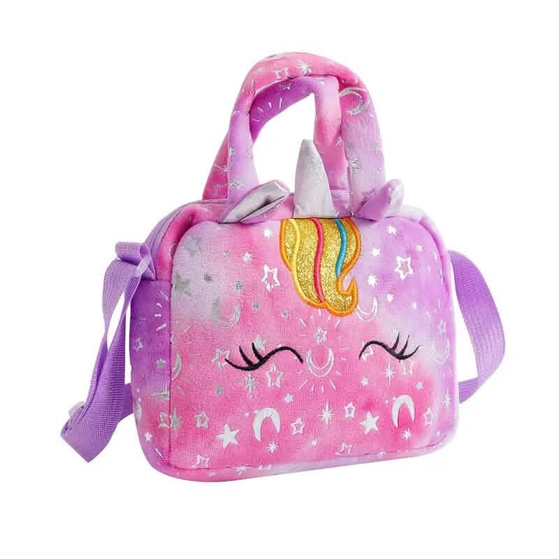 Unicorn Corduroy Shoulder Bag for Girls