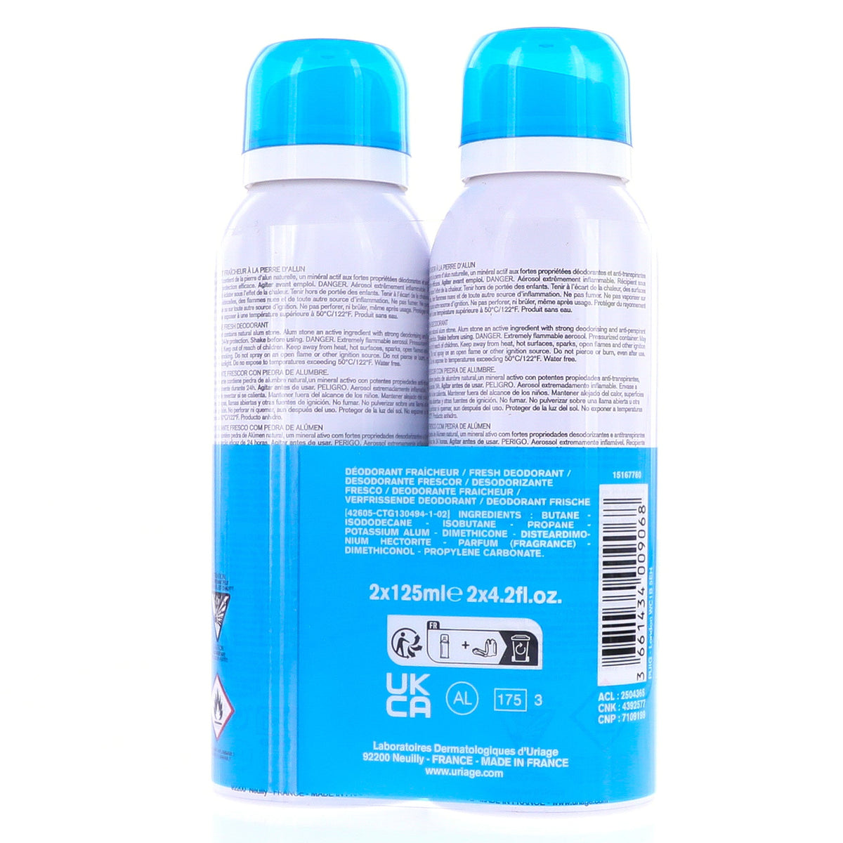 Uriage Freshness Deodorant Duo Pack