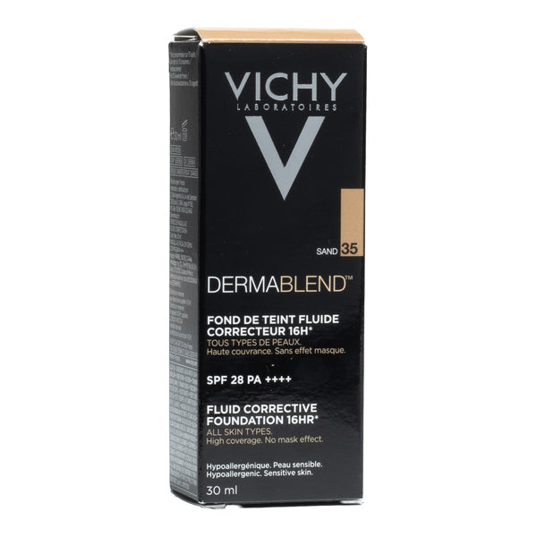Vichy Dermablend Corrective Fluid Foundation Shade 35 Sand