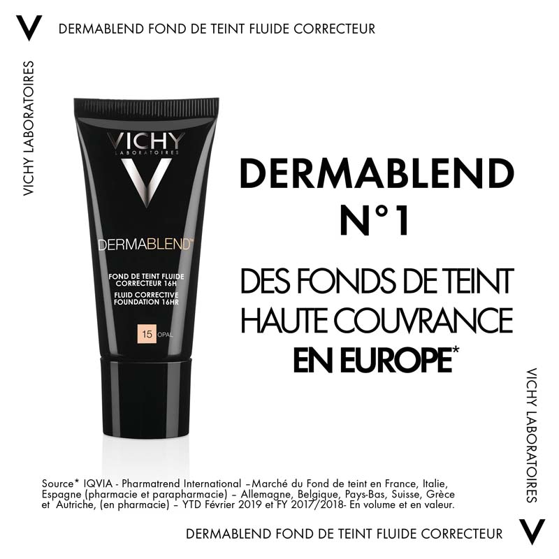 Vichy Dermablend Corrective Fluid Foundation Shade 35 Sand