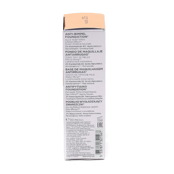 Vichy Liftactiv Flexiteint Anti-Aging Foundation SPF 20 Shade 25 Nude