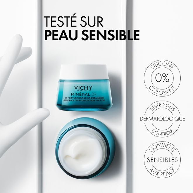 Vichy Minéral 89 Moisture Boost Cream 72h Rich Texture