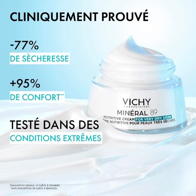 Vichy Minéral 89 Nutritive Cream for Very Dry Skin